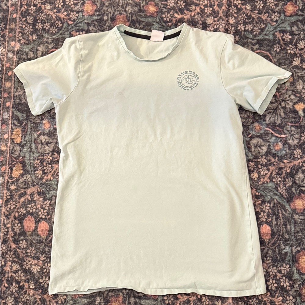 Gym shark Light Green Graphic T-Shirt